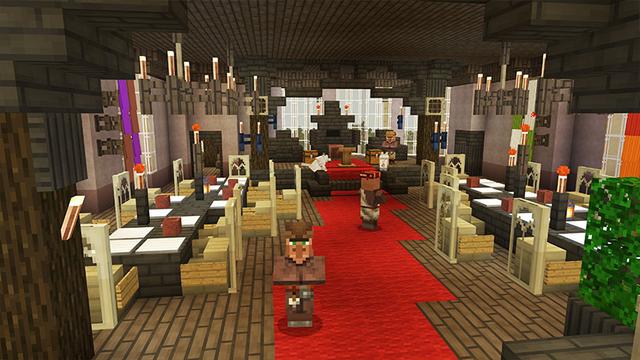 Screenshot of the Minecraft Bedrock Marketplace product Wizard World created by Pixelbiester.