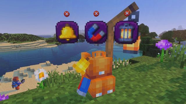 Screenshot of the Minecraft Bedrock Marketplace product Better Backpacks Add-On created by PixelHeads.