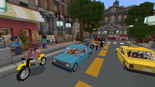 Screenshot of the Minecraft Bedrock Marketplace product City Life created by PixelHeads.
