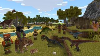 Screenshot of the Minecraft Bedrock Marketplace product Dinosaur Age created by PixelHeads.
