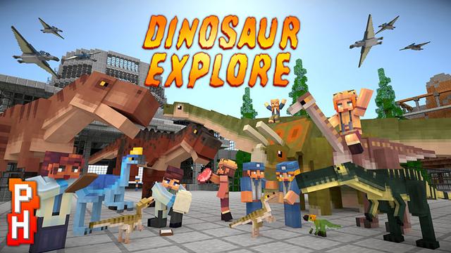 Thumbnail of the Minecraft Bedrock Marketplace product Dinosaur Explore created by PixelHeads.