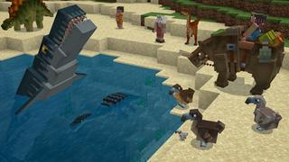 Screenshot of the Minecraft Bedrock Marketplace product Dinosaur Add-On created by PixelHeads.