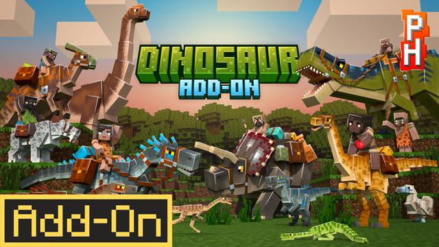 Thumbnail of the Minecraft Bedrock Marketplace product Dinosaurier Add-On created by PixelHeads.