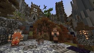 Screenshot of the Minecraft Bedrock Marketplace product Dragon Lands created by PixelHeads.