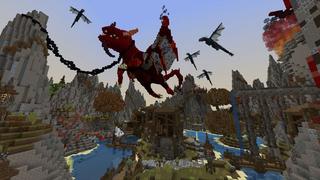 Screenshot of the Minecraft Bedrock Marketplace product Dragon Lands created by PixelHeads.