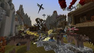 Screenshot of the Minecraft Bedrock Marketplace product Dragon Lands created by PixelHeads.