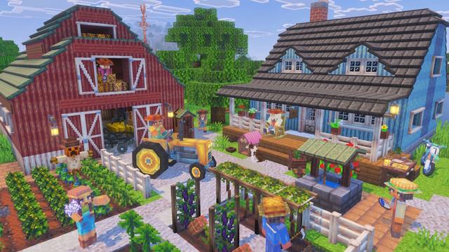 Screenshot of the Minecraft Bedrock Marketplace product Farm Life Add-On created by PixelHeads.