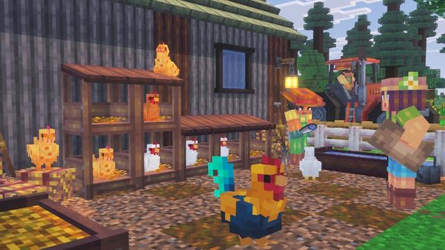 Screenshot of the Minecraft Bedrock Marketplace product Farm Life Add-On created by PixelHeads.