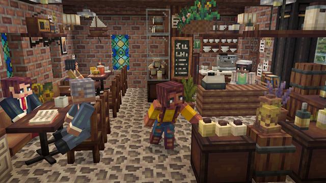 Screenshot of the Minecraft Bedrock Marketplace product Furniture Life Add-On v2.0 created by PixelHeads.