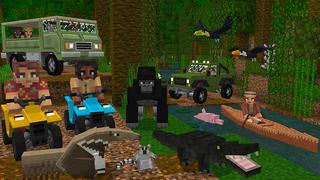 Screenshot of the Minecraft Bedrock Marketplace product Jungle Zoo created by PixelHeads.