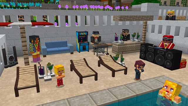 Screenshot of the Minecraft Bedrock Marketplace product Luxury Life created by PixelHeads.