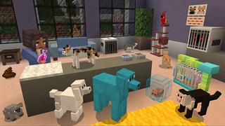 Screenshot of the Minecraft Bedrock Marketplace product Pet Shop created by PixelHeads.
