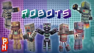 Thumbnail of the Minecraft Bedrock Marketplace product Robots Skin Pack created by PixelHeads.