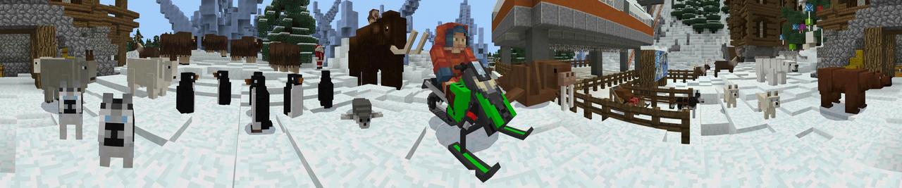 Panorama of the Minecraft Bedrock Marketplace product Wildlife: Arctic created by PixelHeads.