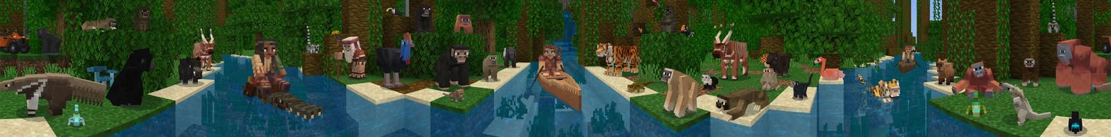 Panorama of the Minecraft Bedrock Marketplace product Wildlife: Jungle created by PixelHeads.
