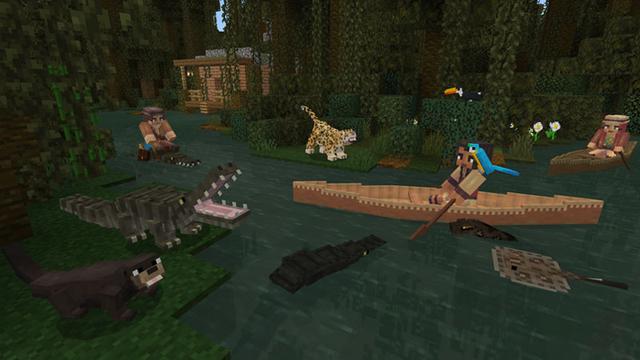 Screenshot of the Minecraft Bedrock Marketplace product Wildlife: Jungle created by PixelHeads.