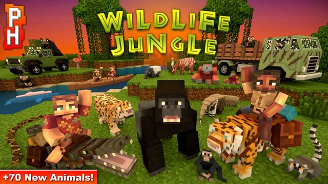 Thumbnail of the Minecraft Bedrock Marketplace product Wildlife: Jungle created by PixelHeads.