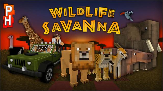 Thumbnail of the Minecraft Bedrock Marketplace product Wildlife: Savanna created by PixelHeads.