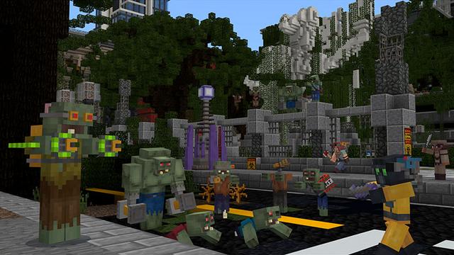 Screenshot of the Minecraft Bedrock Marketplace product Zombie Apocalypse created by PixelHeads.