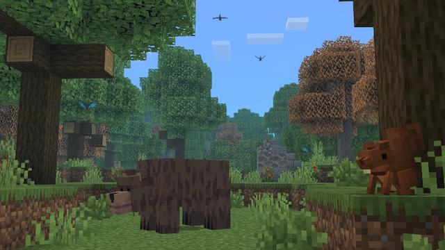 Screenshot of the Minecraft Bedrock Marketplace product Biomes, Animals & Structures created by Pixell Studio.