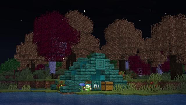 Screenshot of the Minecraft Bedrock Marketplace product Biomes, Animals & Structures created by Pixell Studio.