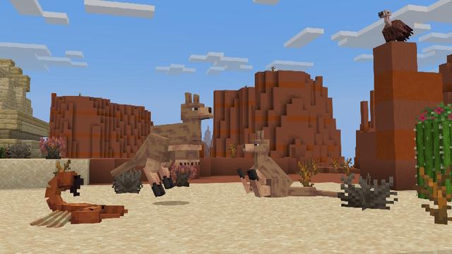 Screenshot of the Minecraft Bedrock Marketplace product Biomes, Animals & Structures created by Pixell Studio.