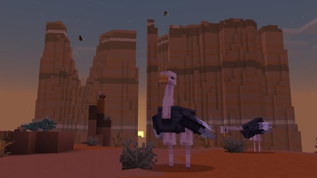 Screenshot of the Minecraft Bedrock Marketplace product Biomes, Animals & Structures created by Pixell Studio.