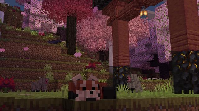 Screenshot of the Minecraft Bedrock Marketplace product Biomes, Animals & Structures created by Pixell Studio.