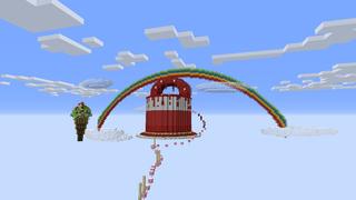 Screenshot of the Minecraft Bedrock Marketplace product Candy Parkour created by Pixell Studio.