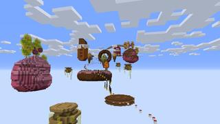 Screenshot of the Minecraft Bedrock Marketplace product Candy Parkour created by Pixell Studio.