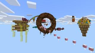 Screenshot of the Minecraft Bedrock Marketplace product Candy Parkour created by Pixell Studio.