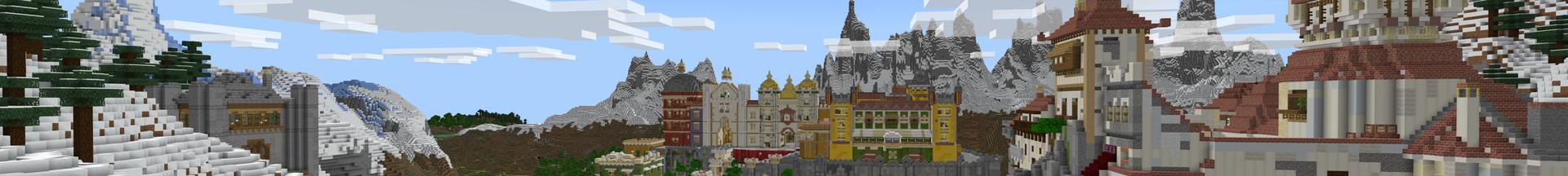 Panorama of the Minecraft Bedrock Marketplace product Castle Bunker Noob Pro Hacker created by Pixell Studio.
