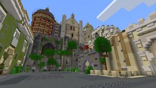 Screenshot of the Minecraft Bedrock Marketplace product Castle Bunker Noob Pro Hacker created by Pixell Studio.
