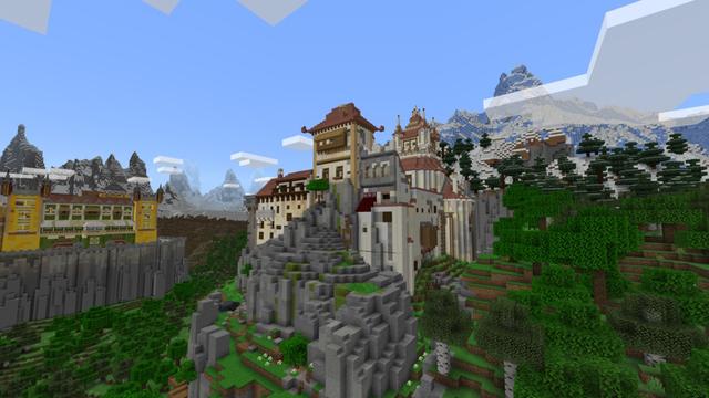 Screenshot of the Minecraft Bedrock Marketplace product Castle Bunker Noob Pro Hacker created by Pixell Studio.