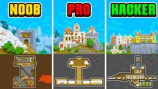 Thumbnail of the Minecraft Bedrock Marketplace product Castle Bunker Noob Pro Hacker created by Pixell Studio.