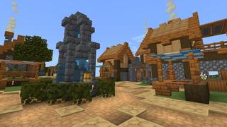 Screenshot of the Minecraft Bedrock Marketplace product Chestnut Grove created by Pixell Studio.