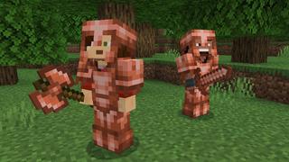 Screenshot of the Minecraft Bedrock Marketplace product Copper Tools created by Pixell Studio.