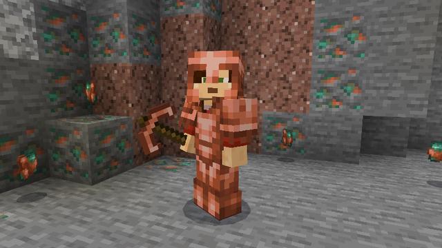 Screenshot of the Minecraft Bedrock Marketplace product Copper Tools created by Pixell Studio.