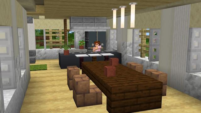 Screenshot of the Minecraft Bedrock Marketplace product Craftable Houses Add-On created by Pixell Studio.