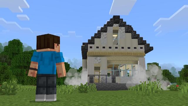 Screenshot of the Minecraft Bedrock Marketplace product Craftable Houses Add-On created by Pixell Studio.