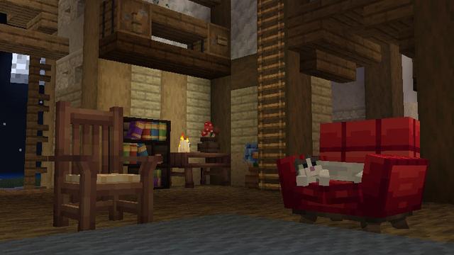 Screenshot of the Minecraft Bedrock Marketplace product Craftable Houses Add-On created by Pixell Studio.