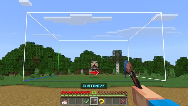 Screenshot of the Minecraft Bedrock Marketplace product Craftable Houses Add-On created by Pixell Studio.
