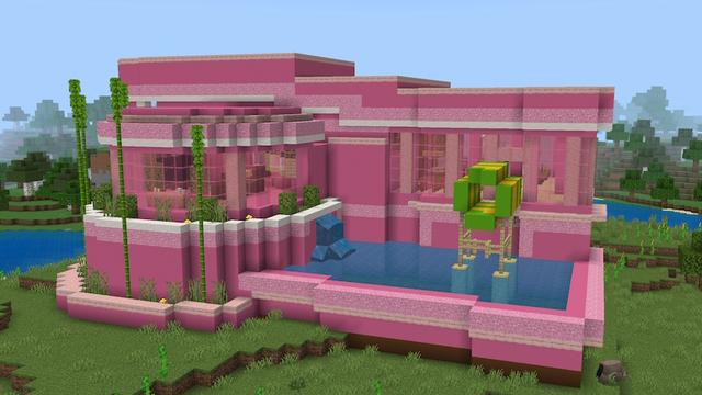 Screenshot of the Minecraft Bedrock Marketplace product Craftable Houses Add-On created by Pixell Studio.