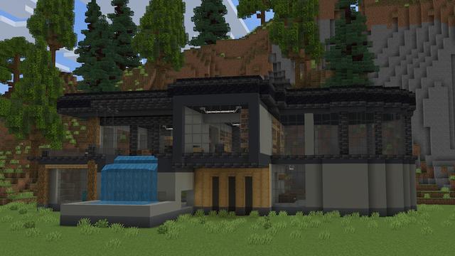 Screenshot of the Minecraft Bedrock Marketplace product Craftable Houses Add-On created by Pixell Studio.