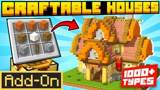 Thumbnail of the Minecraft Bedrock Marketplace product Craftable Houses Add-On created by Pixell Studio.