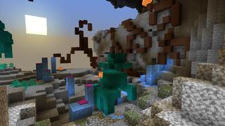 Screenshot of the Minecraft Bedrock Marketplace product Cube Parkour 2 created by Pixell Studio.