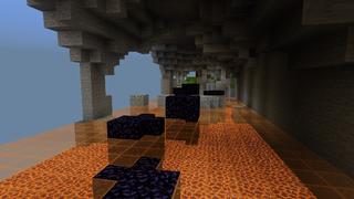 Screenshot of the Minecraft Bedrock Marketplace product Cube Parkour created by Pixell Studio.