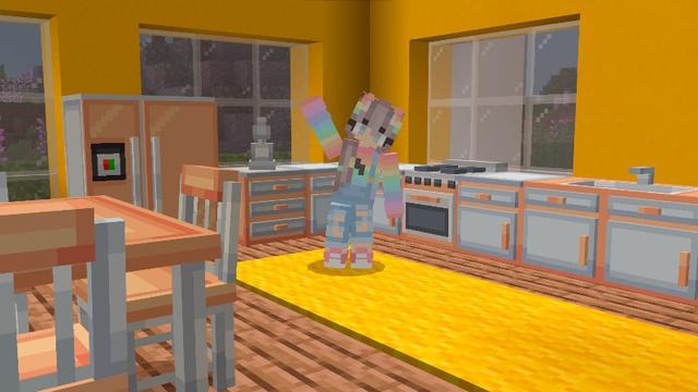 Screenshot of the Minecraft Bedrock Marketplace product DreamHouse Furniture created by Pixell Studio.