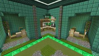 Screenshot of the Minecraft Bedrock Marketplace product Emerald Pyramid created by Pixell Studio.