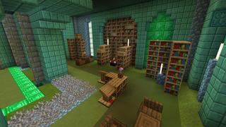 Screenshot of the Minecraft Bedrock Marketplace product Emerald Pyramid created by Pixell Studio.